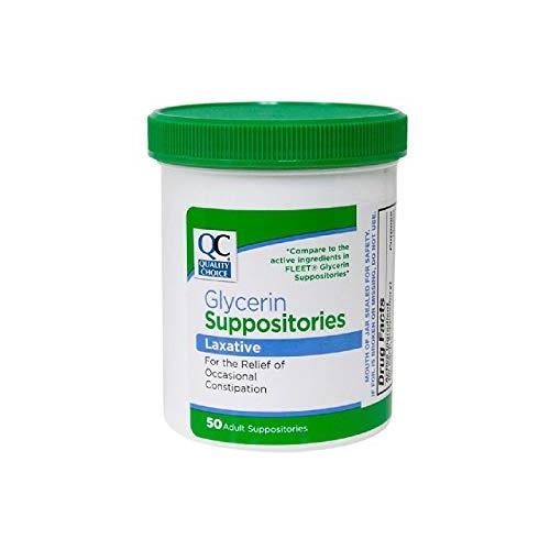 QC SUPPOSITORIES GLYCERIN ADULT 50
