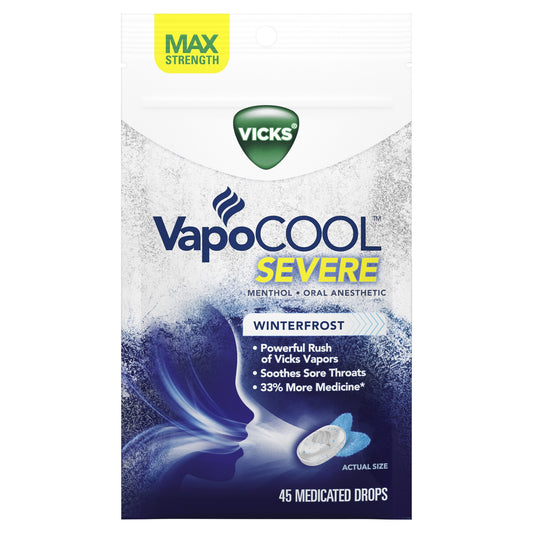 VICKS VAPOCOOL SEVERE DROPS MENTHOL WFROST 45