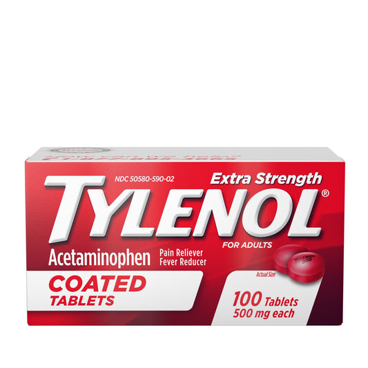 TYLENOL COATED TAB EXTRA STRENGTH 500 MG 100