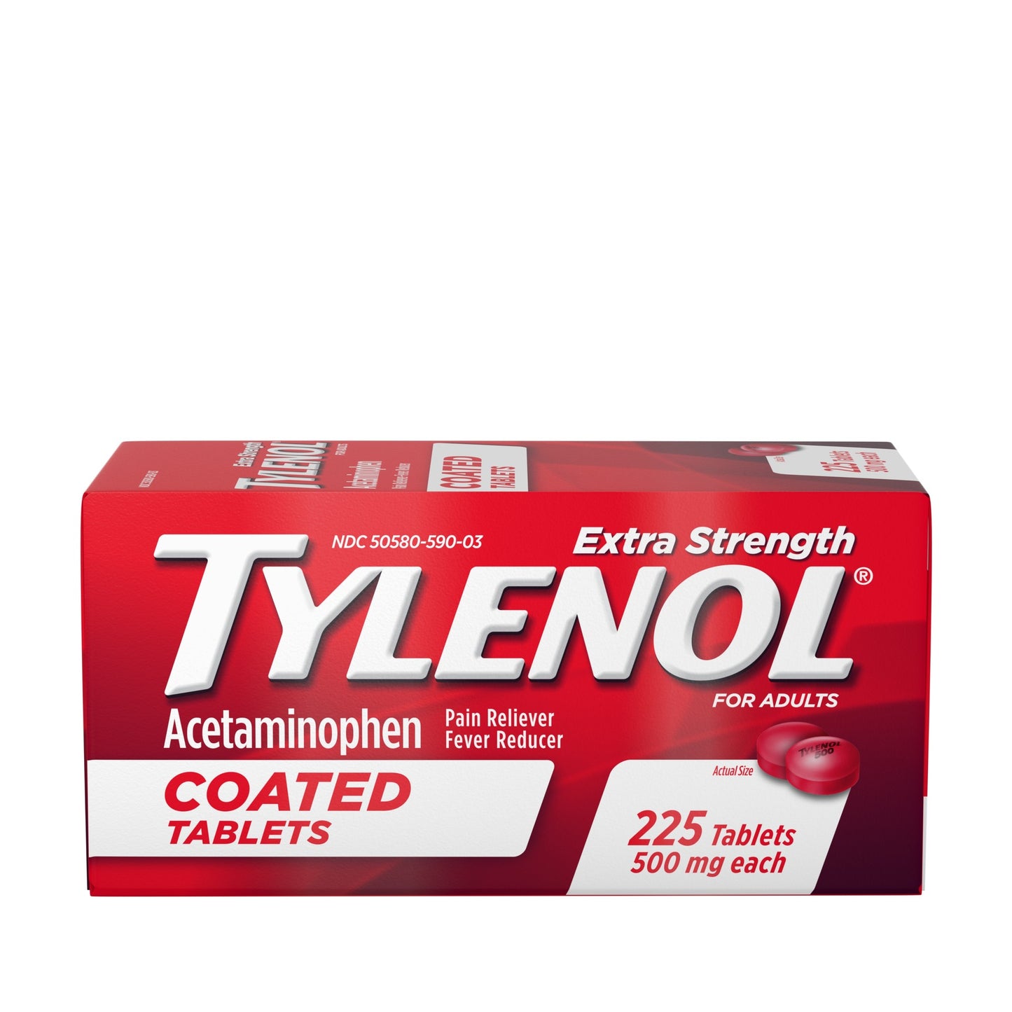 TYLENOL COATED TAB EXTRA STRENGTH 500 MG 225