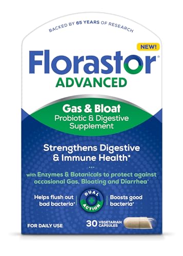 FLORASTOR HELIX GAS & BLOAT 250 MG CAP 30