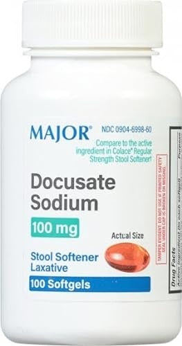 DOCUSATE SODIUM CAP 100 MG 100 MAJOR