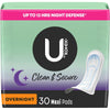 KOTEX U CLEAN & SECURE OVERNIGHT MAXI PAD 30