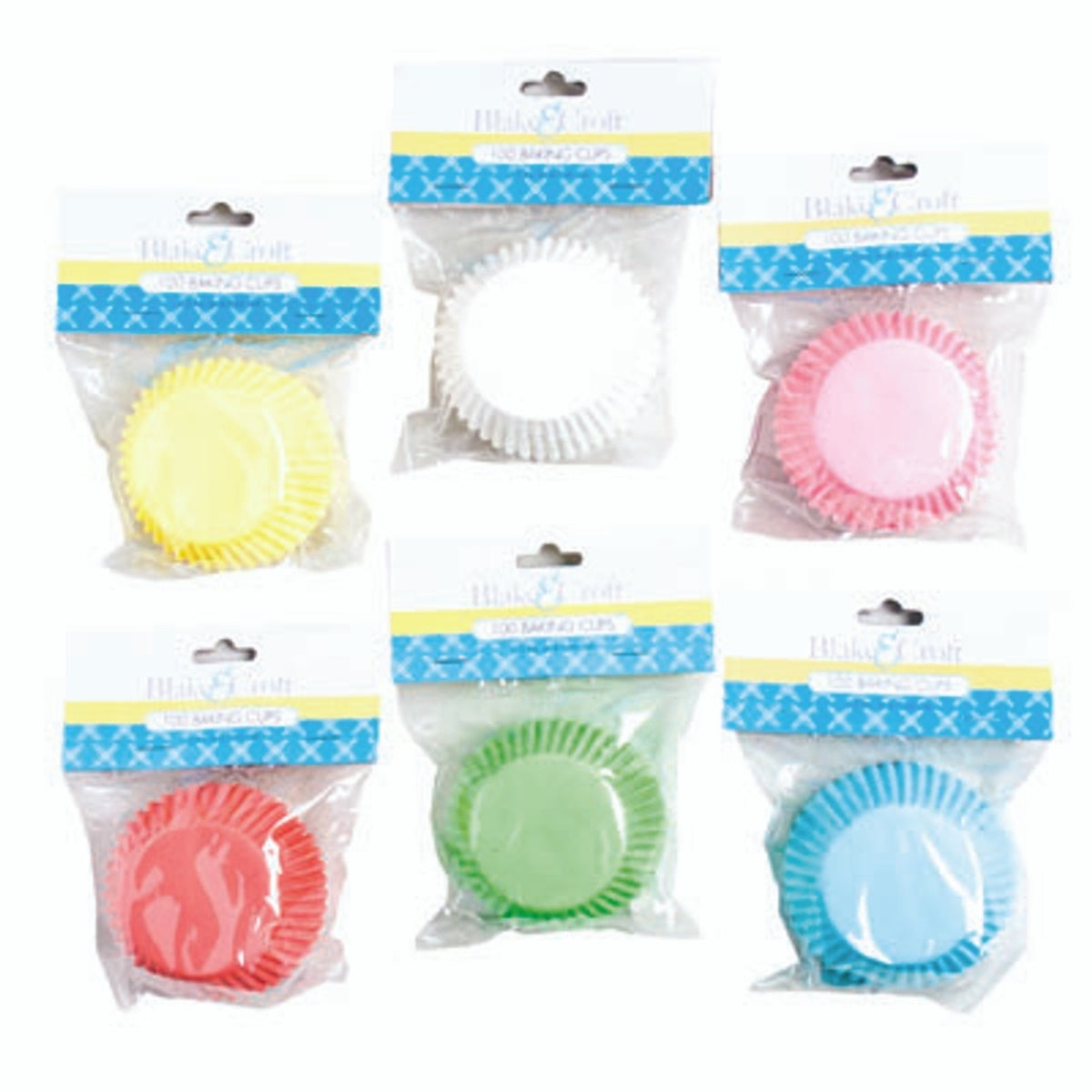 BAKING CUPS 6 ASST COLORS 2.5" 60 #G25882T