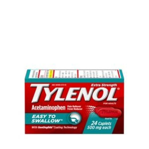 TYLENOL EX STR EASY TO SWALLOW 500 MG TAB 24
