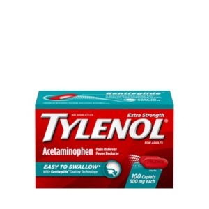 TYLENOL EX STR EASY TO SWALLOW 500 MG TAB 100