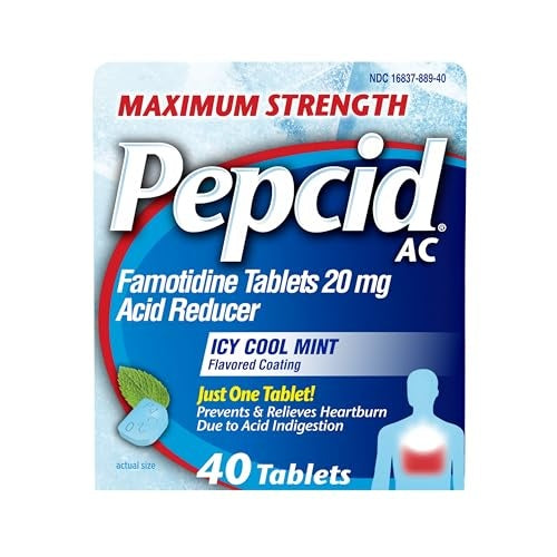 PEPCID MAX STRENGTH ICY COOL MINT 40