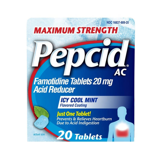 PEPCID MAX STRENGTH ICY COOL MINT TAB 20