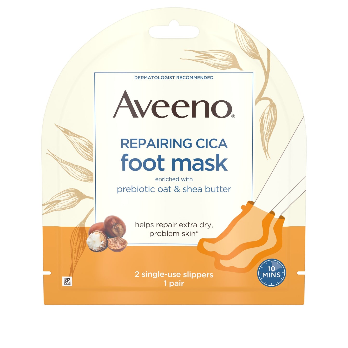 AVEENO FOOT MASK 2 SINGLE USE SLIPPERS 1 PAIR