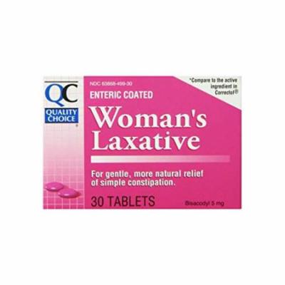 QC BISACODYL PINK TAB 5 MG 30