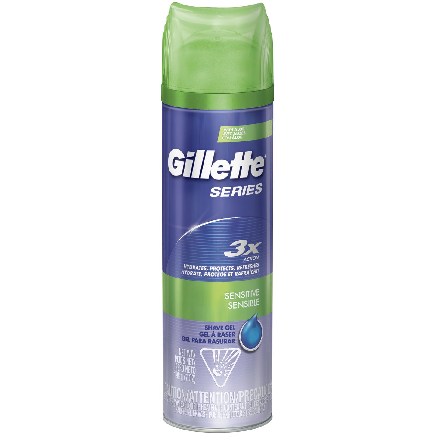 GILLETTE SHAVE GEL SENSITIVE SKIN 7 OZ