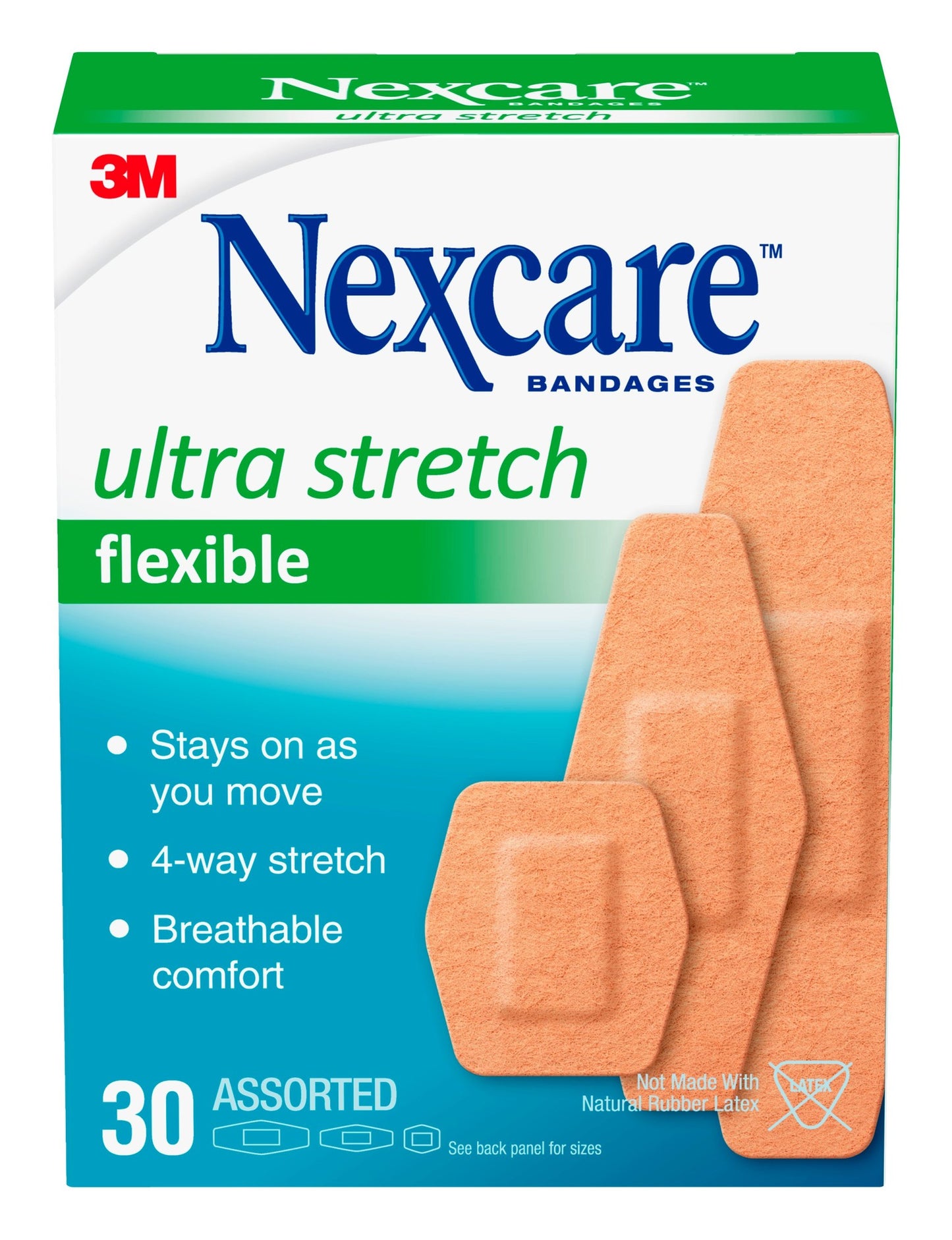 NEXCARE BANDAGE ULT STRETCH FLEXIBLE ASST 30