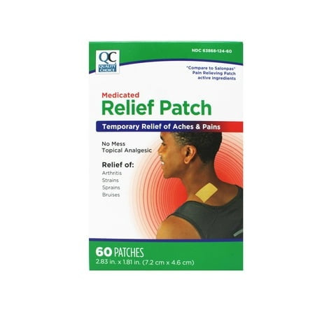 QC MEDICATED RELIEF PATCH 60