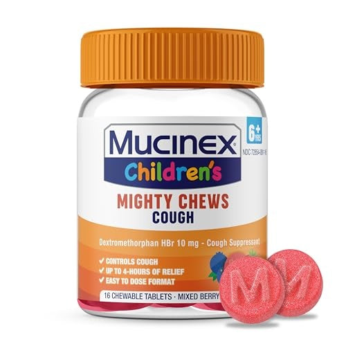MUCINEX CHILDREN MIGHTY CHEWS COUGH 16