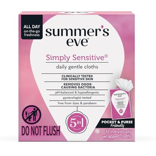 SUMMERS EVE FEMININE CL CLOTH SENSITIVE 12