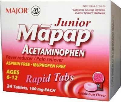 MAPAP CHILD CHEW TAB 160 MG 24 MAJOR