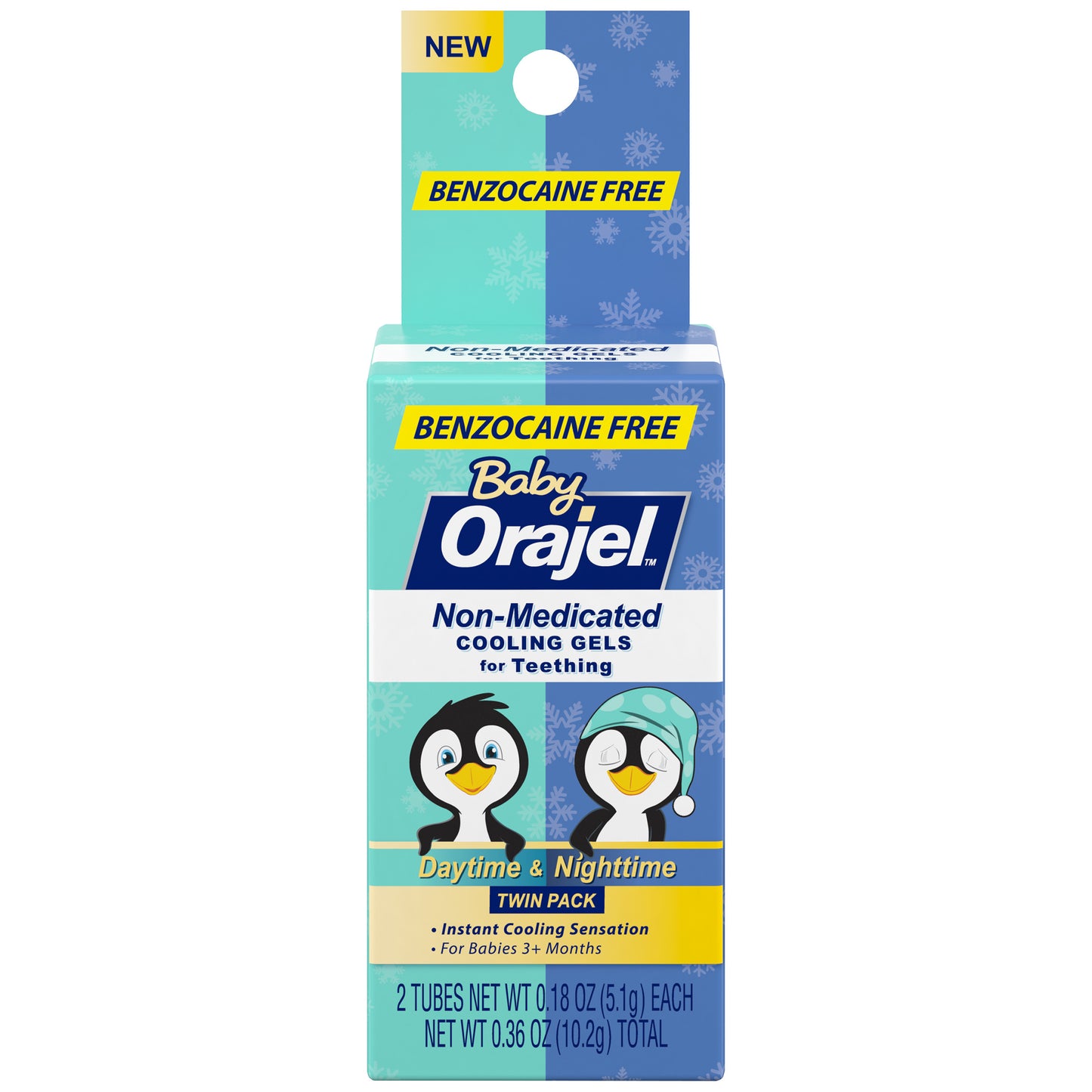 ORAJEL BABY NON-MEDICATED D/N COOLING GEL TPK