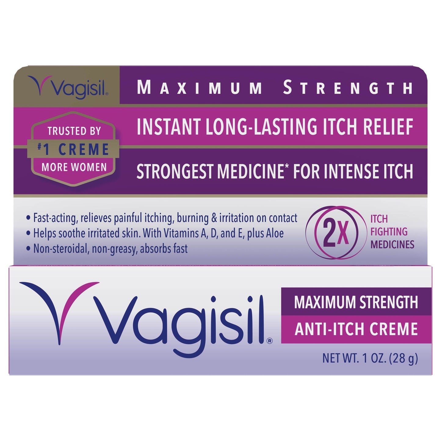 VAGISIL CREME MAX STRENGTH 1 OZ