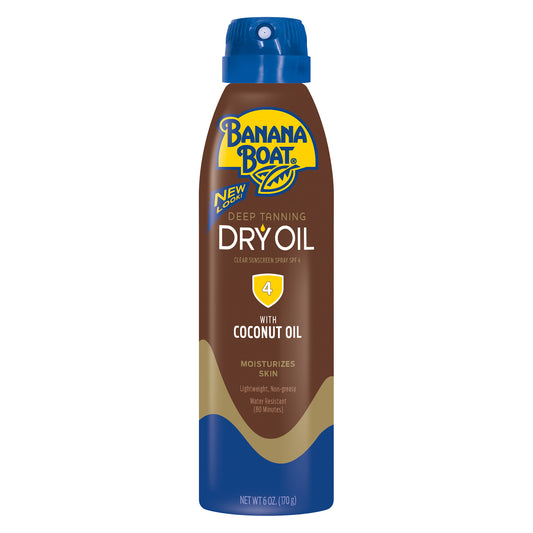 BANANA BOAT DEEP TANNING DRY OIL SPR SPF4 6OZ