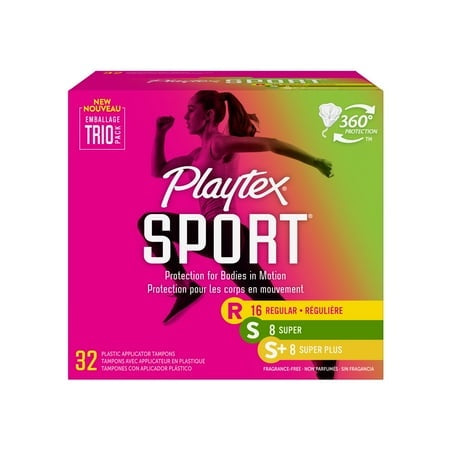 PLAYTEX SPORT TRIO PACK REG/SUP/SUP+ 32
