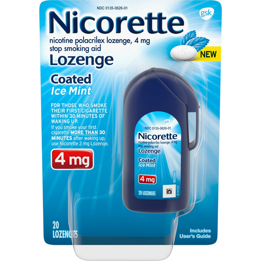NICORETTE COATED LOZENGE ICE MINT 4 MG 20