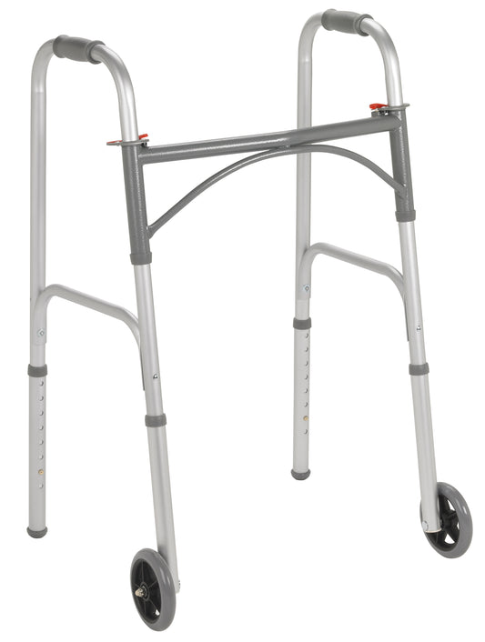 WALKER WHEELED 5" FIXED DUAL ADULT 350 LB