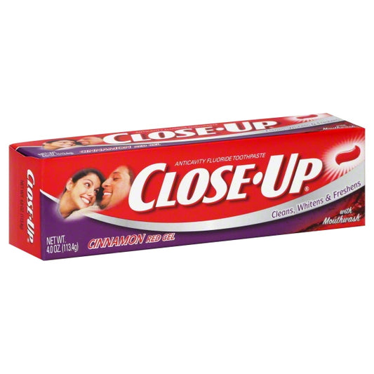 CLOSE UP TOOTHPASTE GEL CINNAMON BLAST 4 OZ
