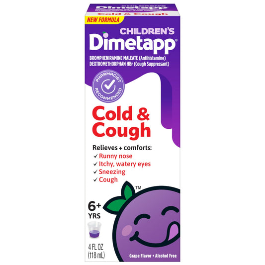 DIMETAPP CHILDRENS COUGH & COLD GRAPE 4 OZ