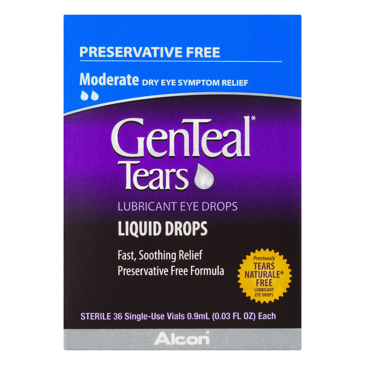GENTEAL TEARS FREE EYE DROP SINGLE USE 36