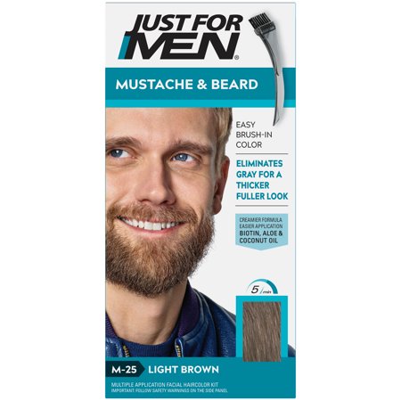 JUST FOR MEN MUSTACHE/BEARD/S-BURN LT BROWN