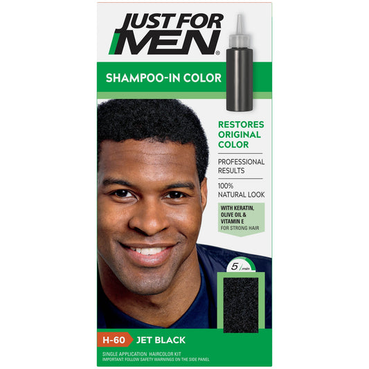 JUST FOR MEN SHAMPOO IN HAIRCOLOR JET BLACK