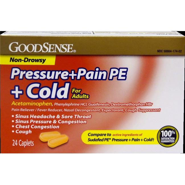 GS PRESSURE PAIN & COLD PE ND CAPLET 24