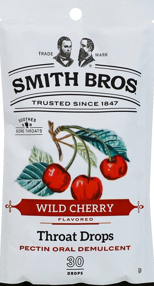 SMITH BROTHERS THROAT DROP WILD CHERRY 30