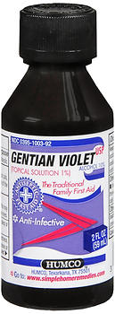 GENTIAN VIOLET 1% 2 OZ HUMCO