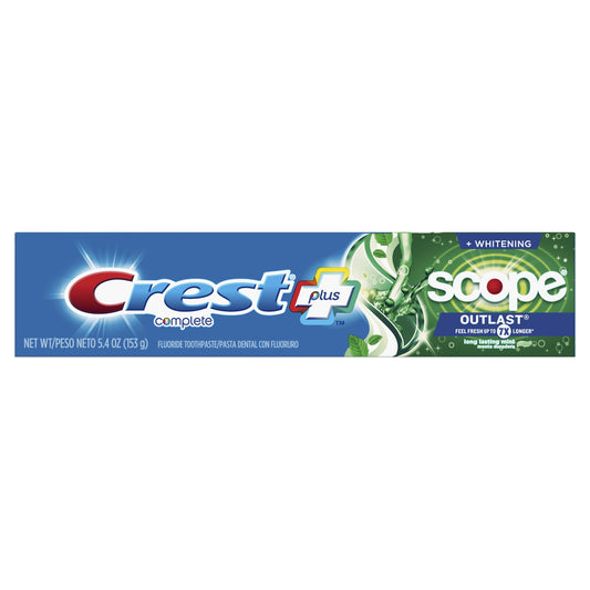 CREST COMPLETE + SCOPE OUTLAST 5.4 OZ