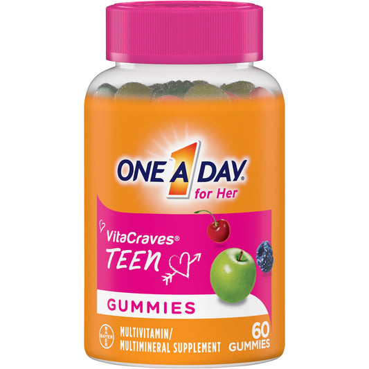 ONE A DAY VITACRAVES GUMMIES TEEN HER 60