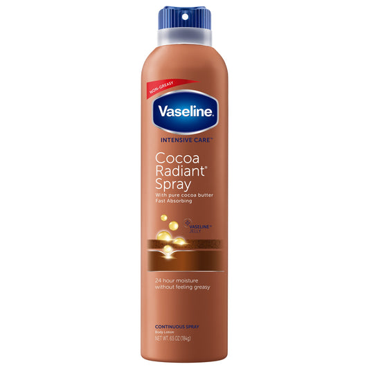 VASELINE COCOA RADIANT SPRAY & GO MOIST 6.5OZ