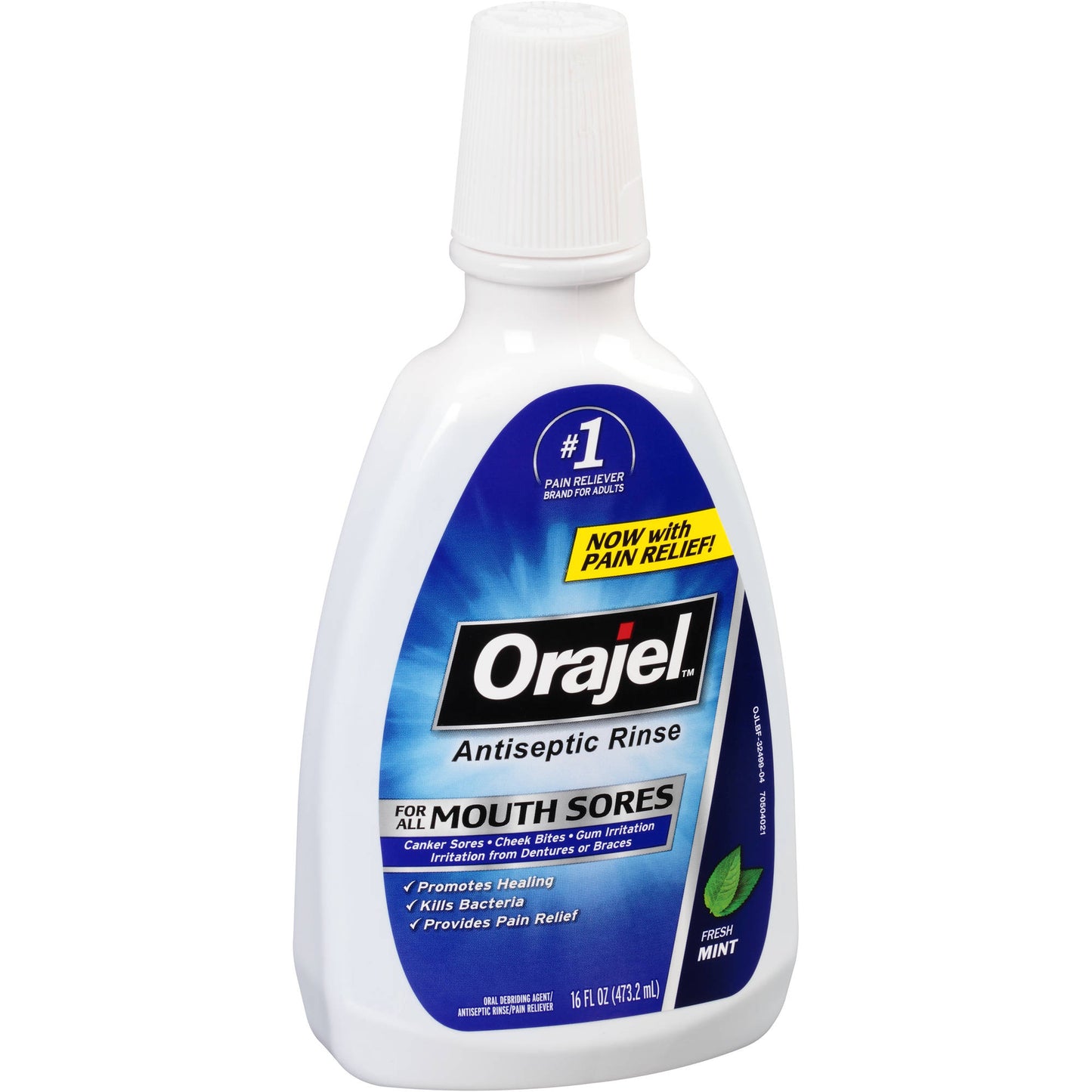 ORAJEL ANTISEPTIC MOUTH SORE RINSE 16 OZ