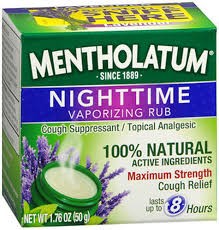 MENTHOLATUM N/TIME LAVENDER VAPOR RUB 1.76 OZ