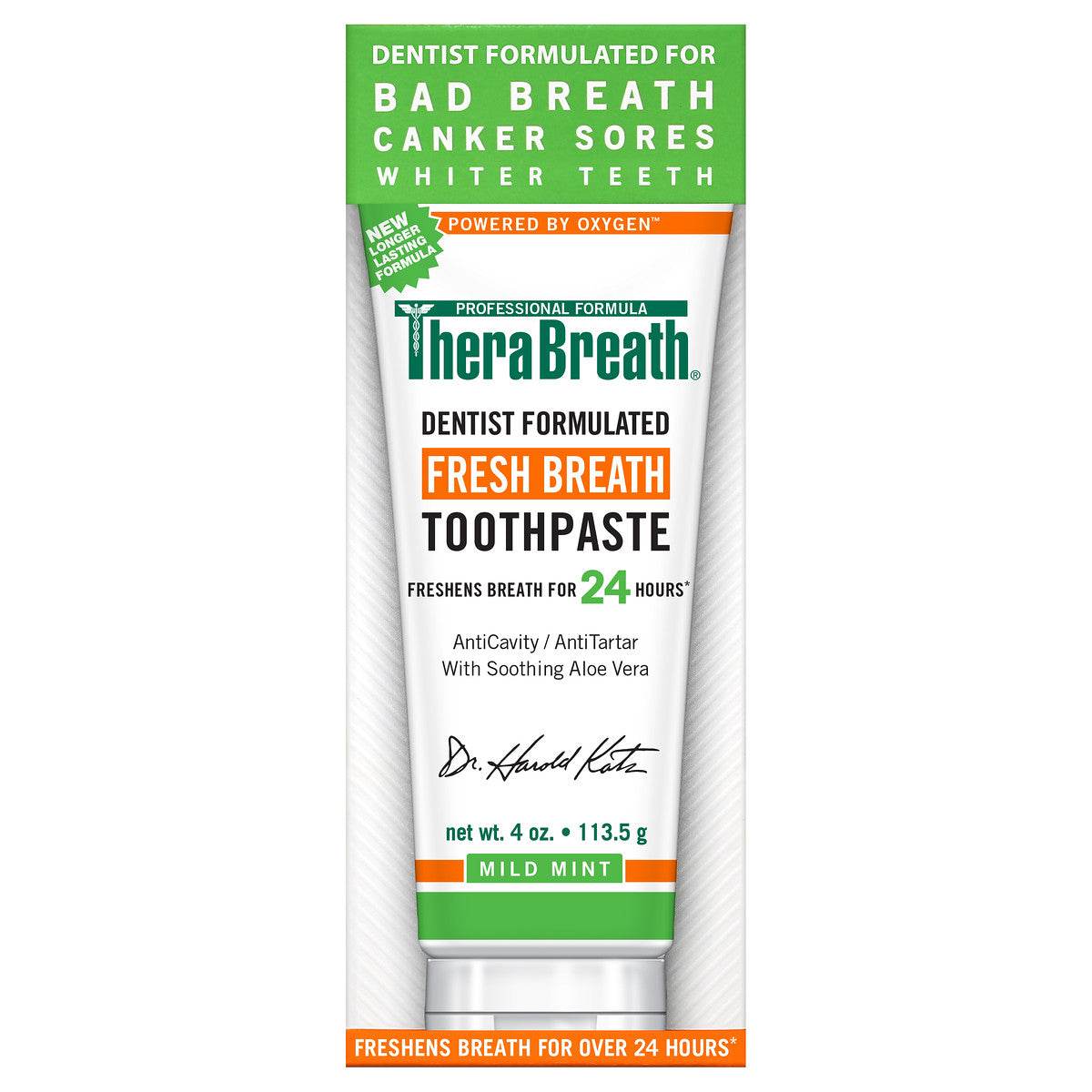 THERABREATH FRESH BREATH TOOTHPASTE 4 OZ