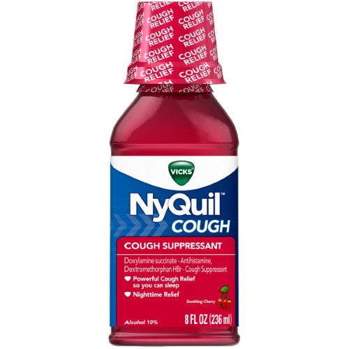 NYQUIL COLD & FLU NIGHTTIME CHERRY 8 OZ