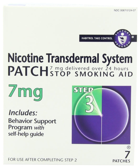 NICOTINE TRANS PATCH(HABITROL)STEP 3 7 MG 7