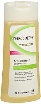 PHISODERM ANTI BLEMISH BODY WASH 10 OZ