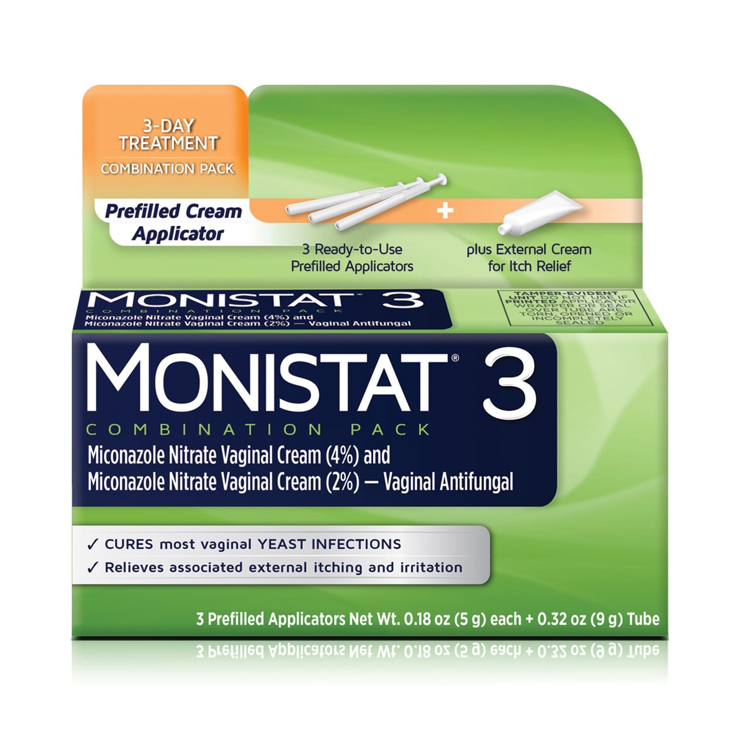 MONISTAT 3 COMBO PACK CURE & ITCH RELIEF 3
