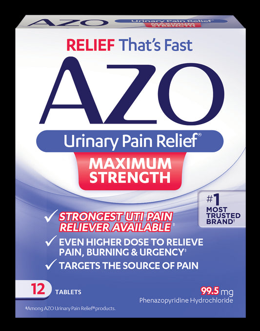 AZO STANDARD MAXIMUM STRENGTH TAB 12