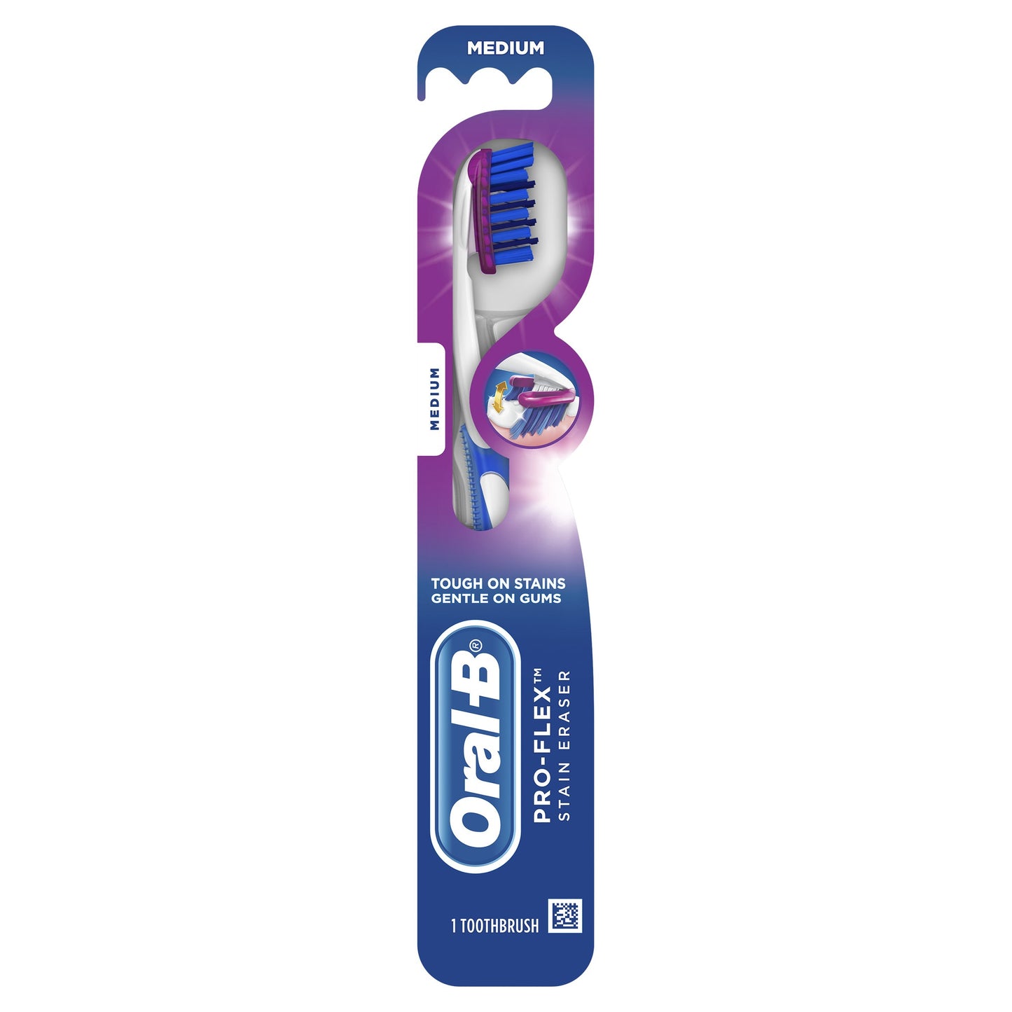 ORAL B PRO-FLEX STAIN ERASER TOOTHBRUSH MD