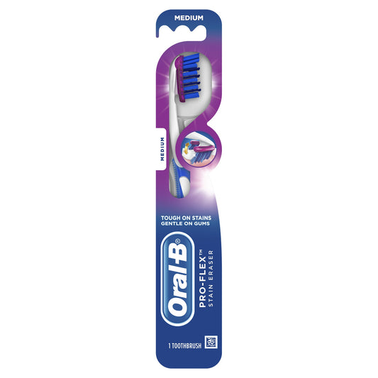 ORAL B PRO-FLEX STAIN ERASER TOOTHBRUSH MD