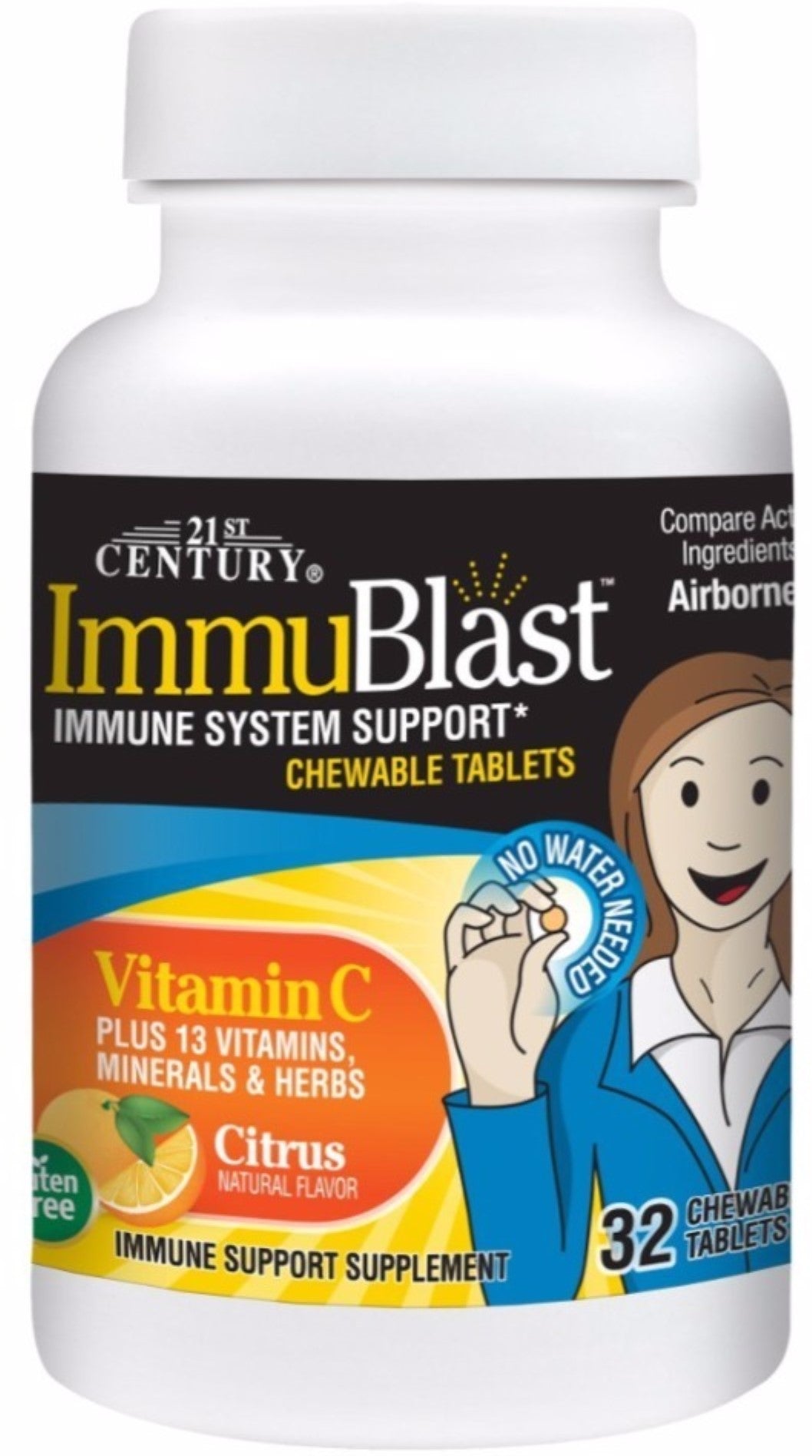 21ST CENT IMMUBLAST VIT C 1000MG OR CH TAB 32