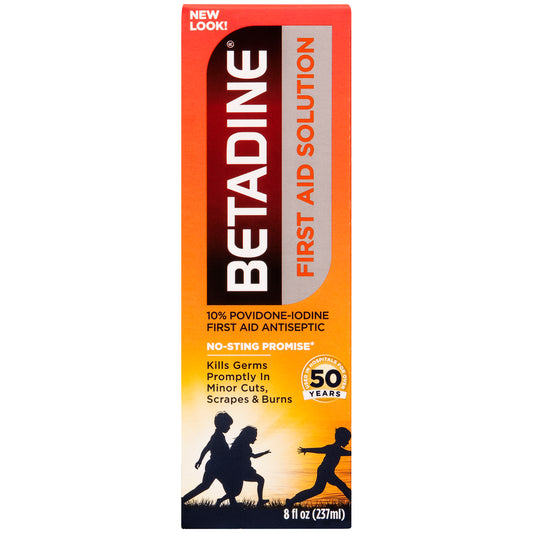 BETADINE ANTISEPTIC SOLUTION 8 OZ