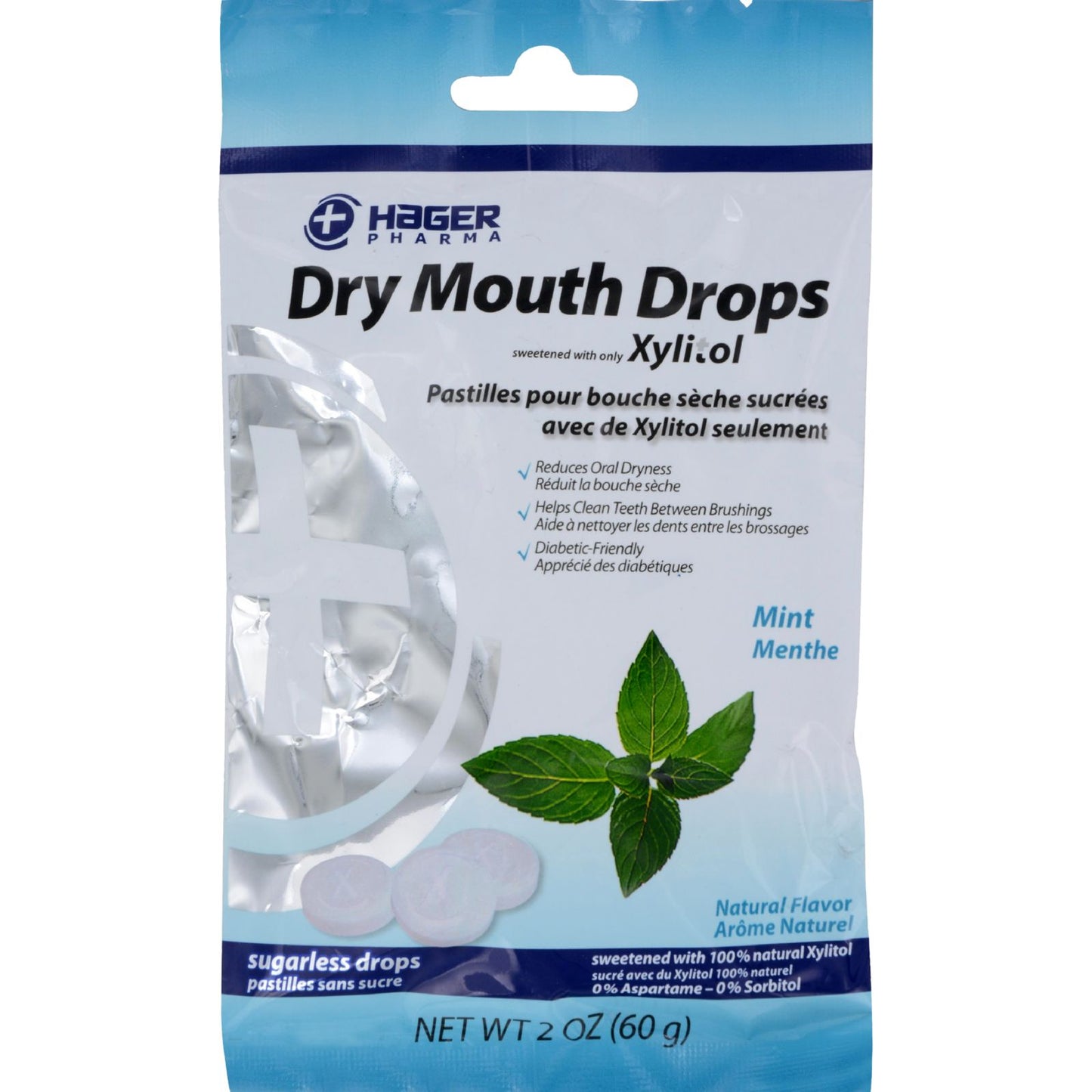 HAGER PHARMA DRY MOUTH DROP MINT 26